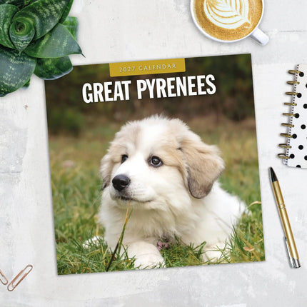 Red Robin Pyreneese Berghond Kalender 2027