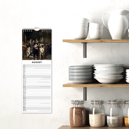 Red Robin Rembrandt Slimline Kalender 2026
