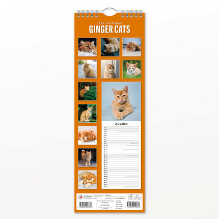 Red Robin Rode Katten Slimline Kalender 2026