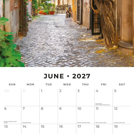 Red Robin Rome Kalender 2027