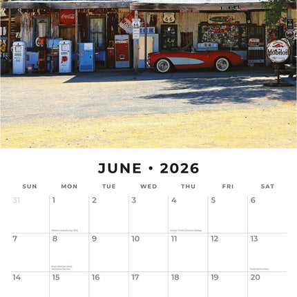 Red Robin Route 66 Kalender 2026