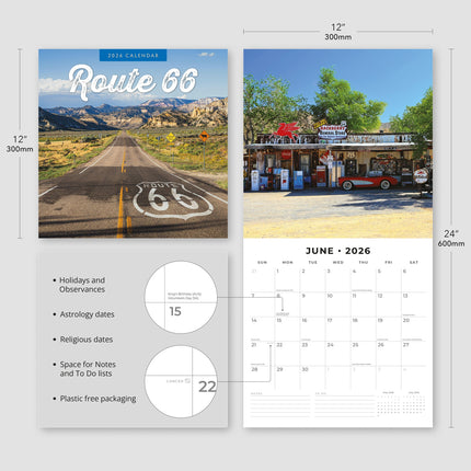Red Robin Route 66 Kalender 2026