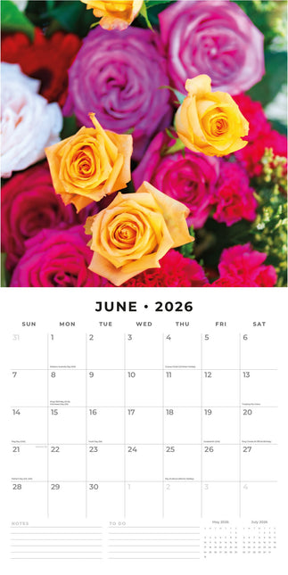 Red Robin Rozen Kalender 2026
