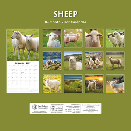 Red Robin Schapen Kalender 2027
