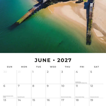 Red Robin Seaside Towns Kalender 2027