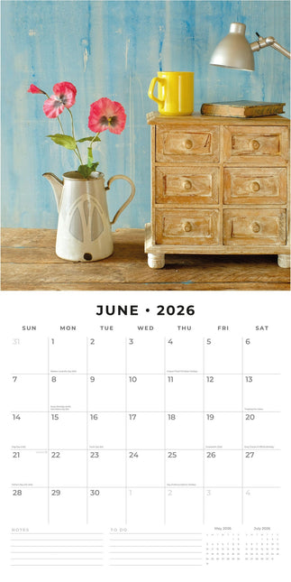 Red Robin Shabby Chic Kalender 2026