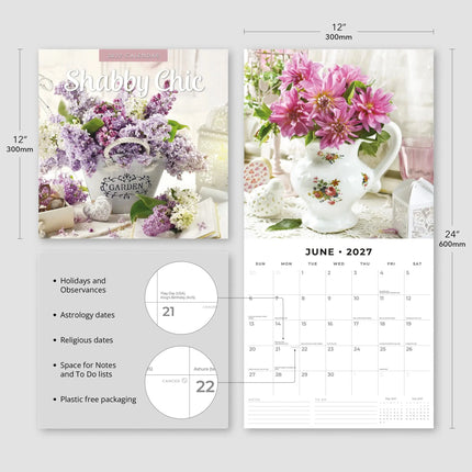 Red Robin Shabby Chic Kalender 2027