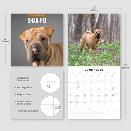 Red Robin Shar Pei Kalender 2026