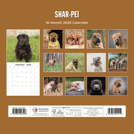 Red Robin Shar Pei Kalender 2026