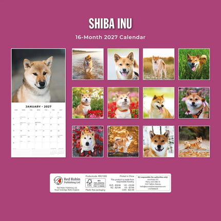 Red Robin Shiba Inu Kalender 2027
