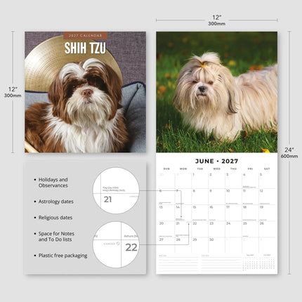 Red Robin Shih Tzu Kalender 2027