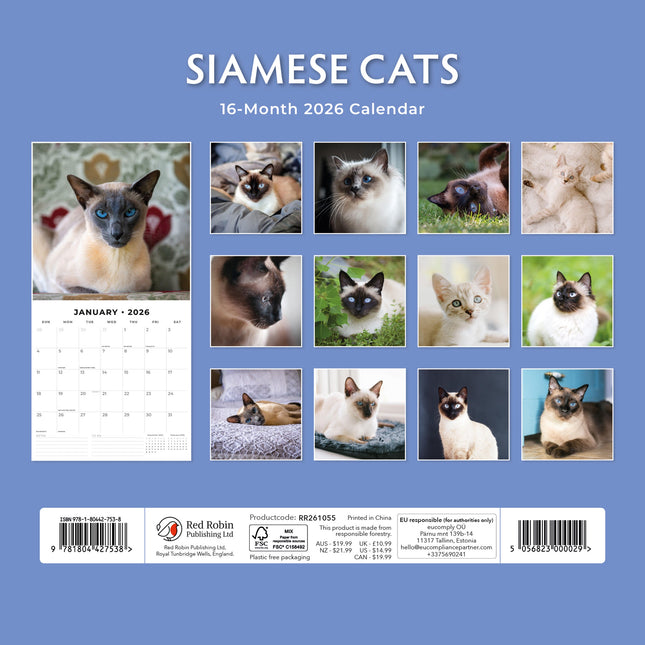 Red Robin Siamees Kalender 2026