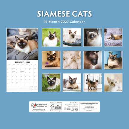 Red Robin Siamees Kalender 2027