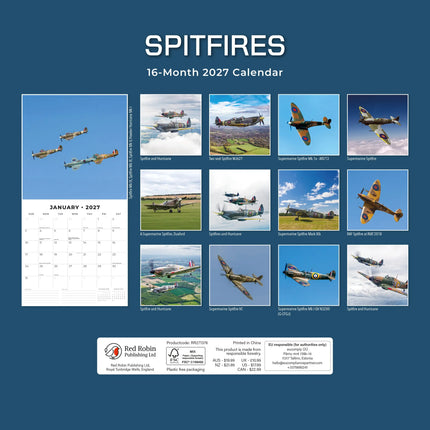 Red Robin Spitfires Kalender 2027