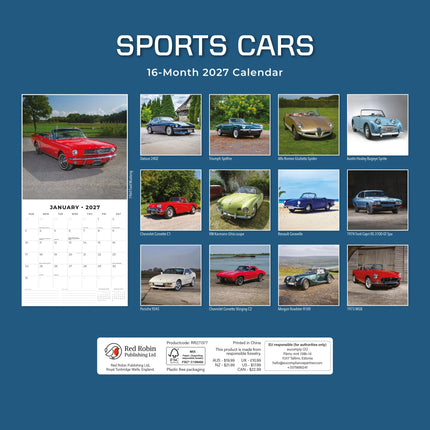 Red Robin Sports Cars Kalender 2027