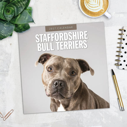 Red Robin Staffordshire Bull Terrier Kalender 2027