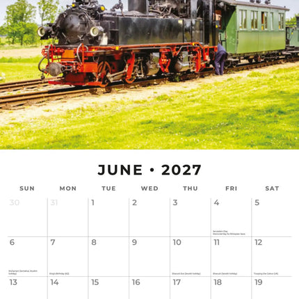 Red Robin Steam Trains Kalender 2027