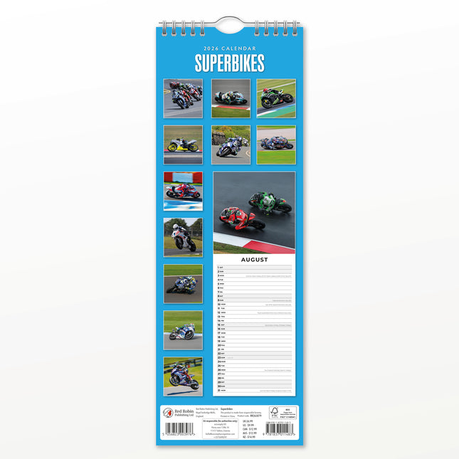 Red Robin Superbikes Slimline Kalender 2026