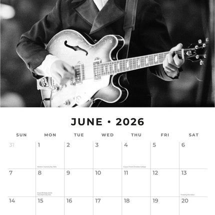 Red Robin The Beatles Kalender 2026