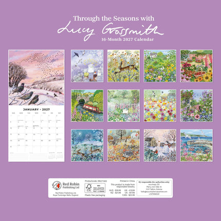 Red Robin Through the Seasons with Lucy Grossmith Kalender 2027