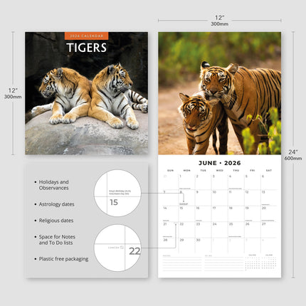 Red Robin Tijger Kalender 2026