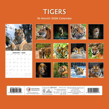 Red Robin Tijger Kalender 2026