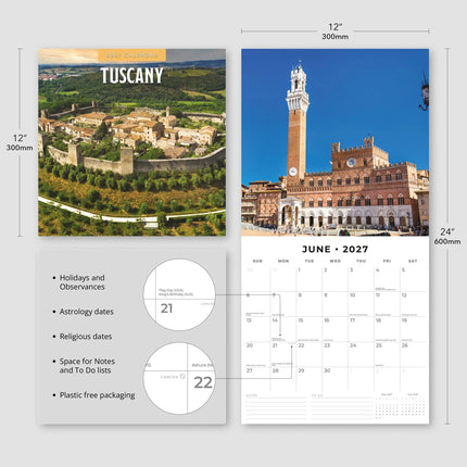 Red Robin Toscane Kalender 2027
