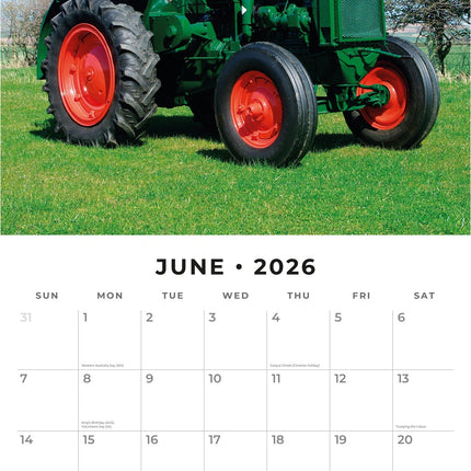 Red Robin Tractors Kalender 2026