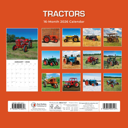 Red Robin Tractors Kalender 2026