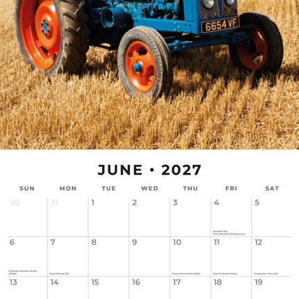 Red Robin Tractors Kalender 2027