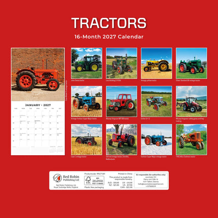 Red Robin Tractors Kalender 2027