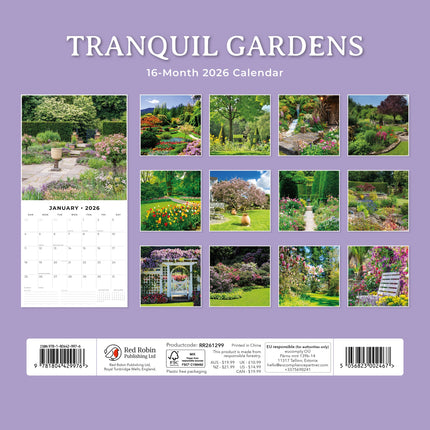 Red Robin Tranquil Gardens Kalender 2026