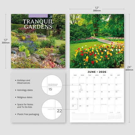 Red Robin Tranquil Gardens Kalender 2026