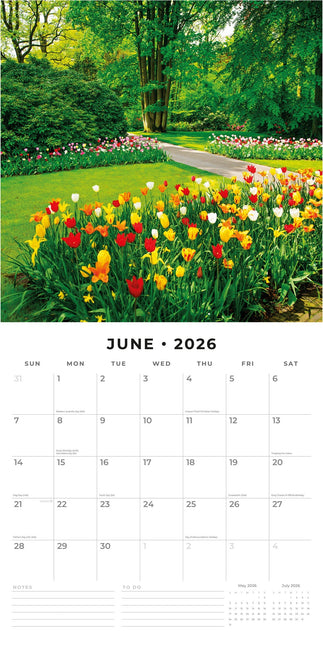 Red Robin Tranquil Gardens Kalender 2026
