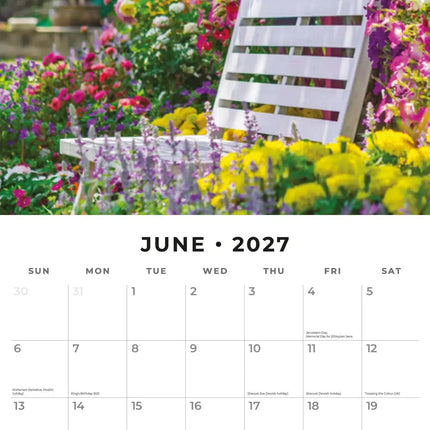 Red Robin Tranquil Gardens Kalender 2027