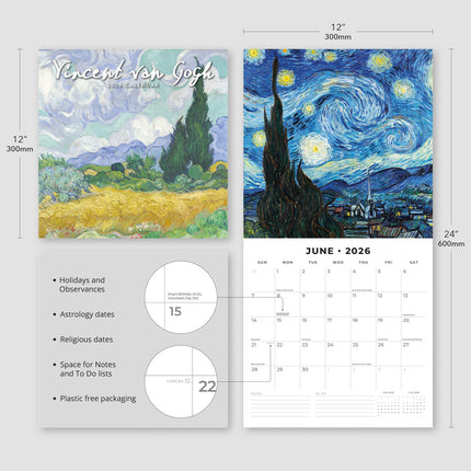 Red Robin Van Gogh Kalender 2026