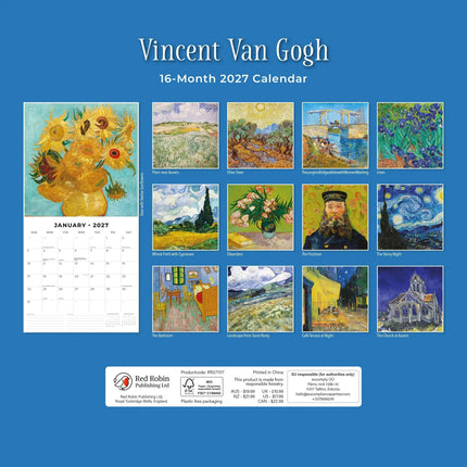 Red Robin Van Gogh Kalender 2027