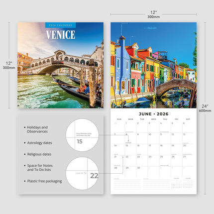 Red Robin Venetië Kalender 2026