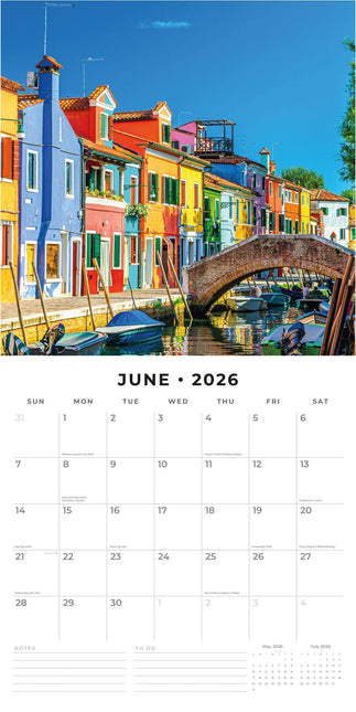 Red Robin Venetië Kalender 2026