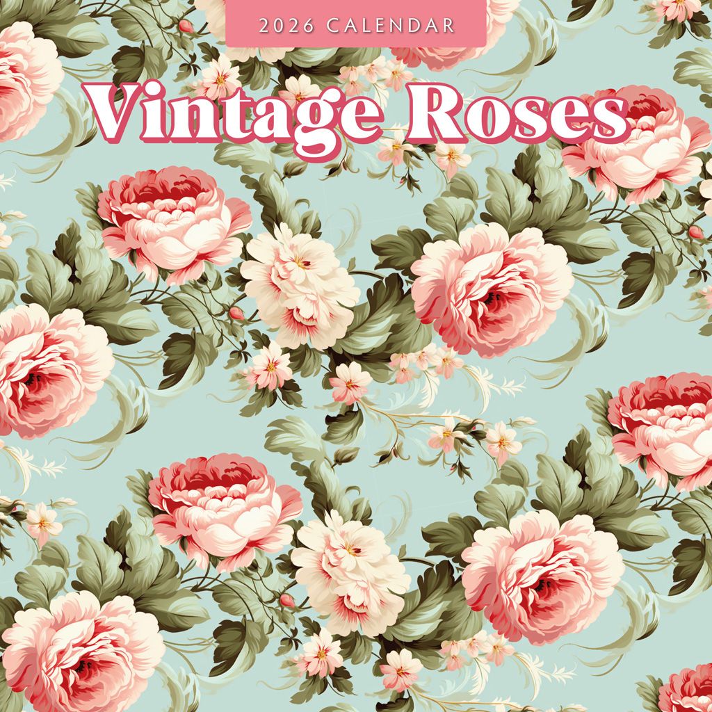 Buying Vintage Roses Calendar 2025? Easily and quickly ordered online ...