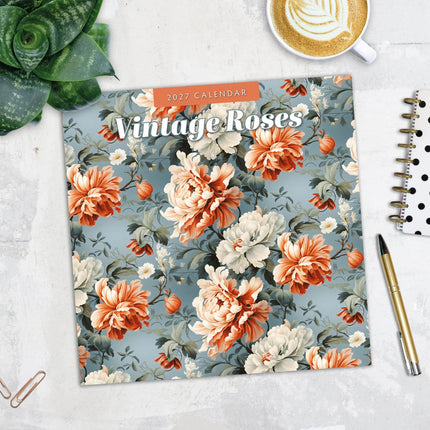 Red Robin Vintage Roses Kalender 2027
