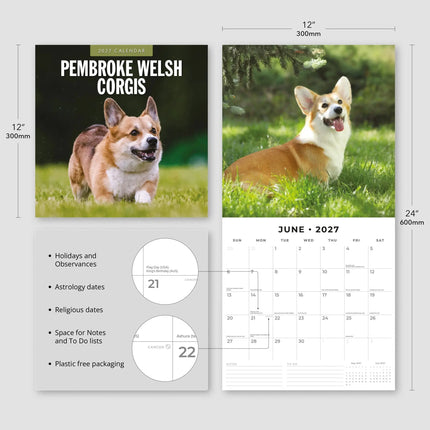 Red Robin Welsh Corgi Pembroke Kalender 2027