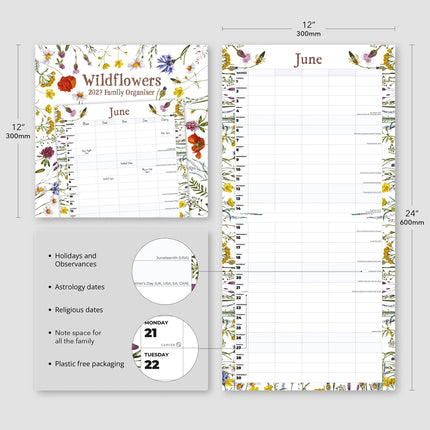 Red Robin Wildflowers Family Organiser 2027