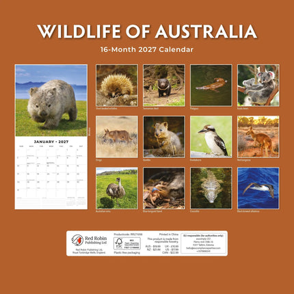 Red Robin Wildlife of Australia Kalender 2027