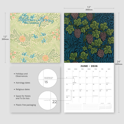 Red Robin William Morris Kalender 2026