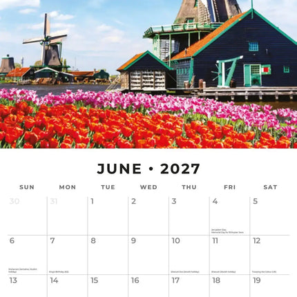 Red Robin Windmills of Holland Kalender 2027