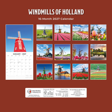 Red Robin Windmills of Holland Kalender 2027