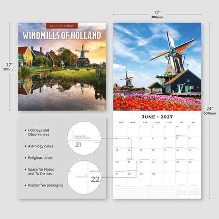 Red Robin Windmills of Holland Kalender 2027