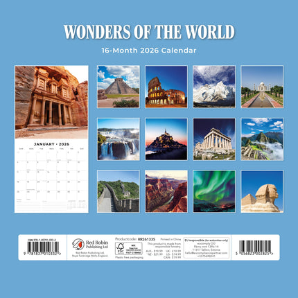 Red Robin Wonders of the World Kalender 2026