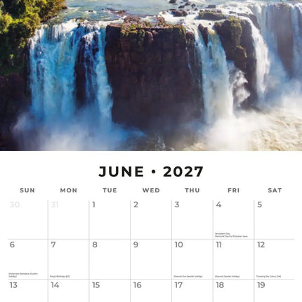 Red Robin Wonders of the World Kalender 2027